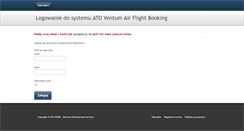 Desktop Screenshot of flightbooking.ventumair.eu